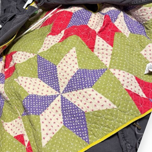 BY ANTHROPOLOGIE Women’s Gray Quilted-Liner Hooded Long Utility Jacket XS - Picture 8 of 9